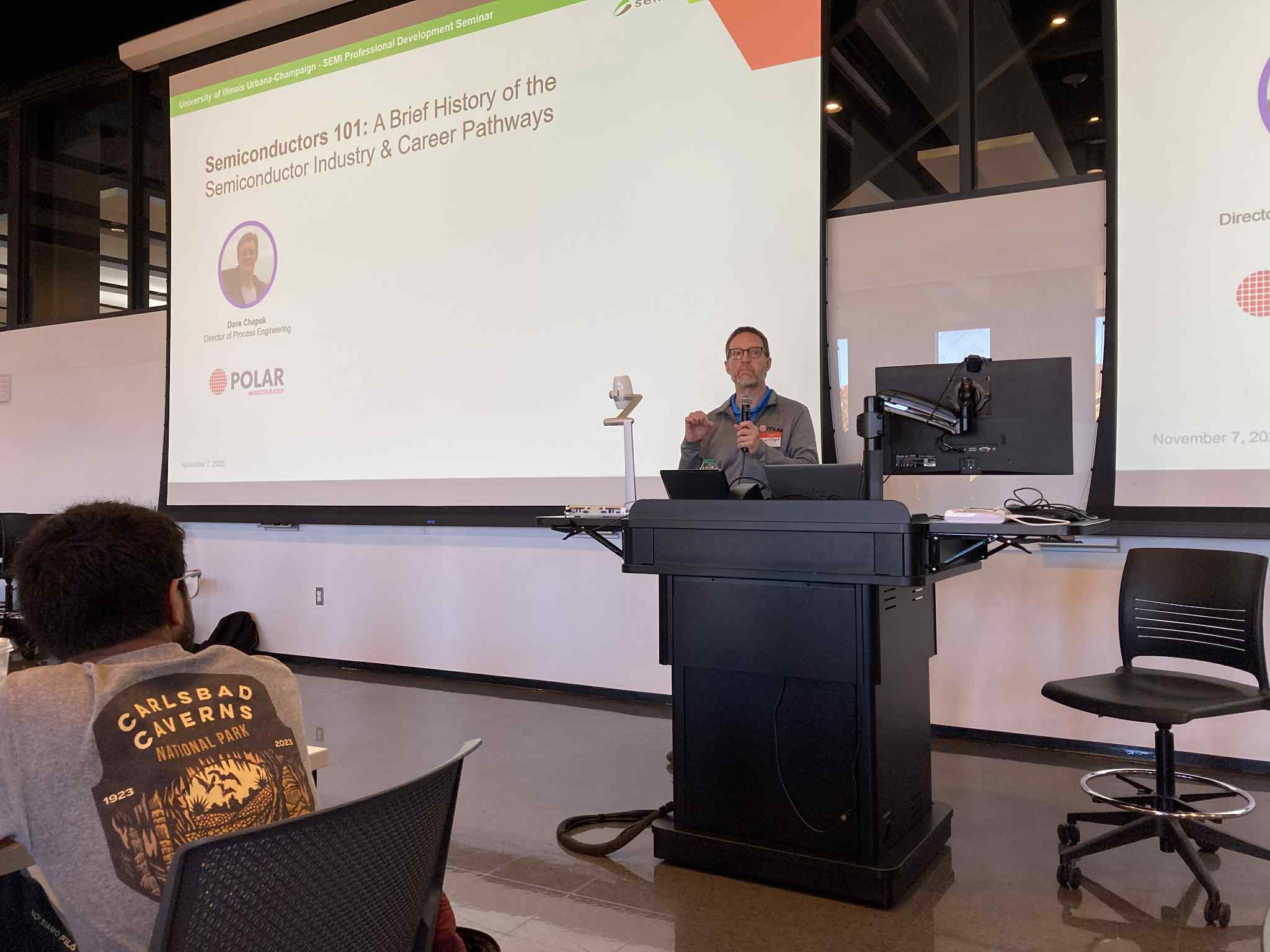 Engineering students test their inventions on the Bardeen Quad