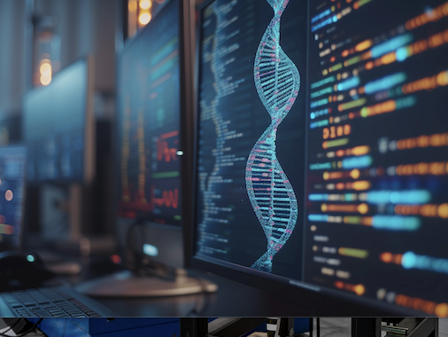 AI image of genome mapping software