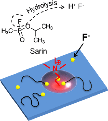 Chemical black hole-based chemical warfare agent detector