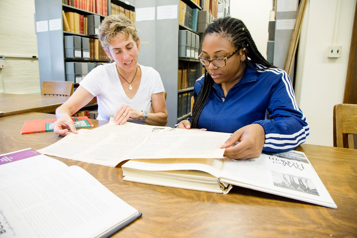 Faculty advisor and student