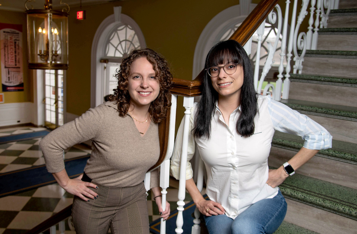 Heather Coit/The Grainger College of Engineering&amp;lt;br&amp;gt;&amp;lt;br&amp;gt;MatSE graduate students Emiliana Cofell, left, and Marilyn Porras-Gomez pose for a photo in the Illini Union in Urbana, Ill. on March 22.